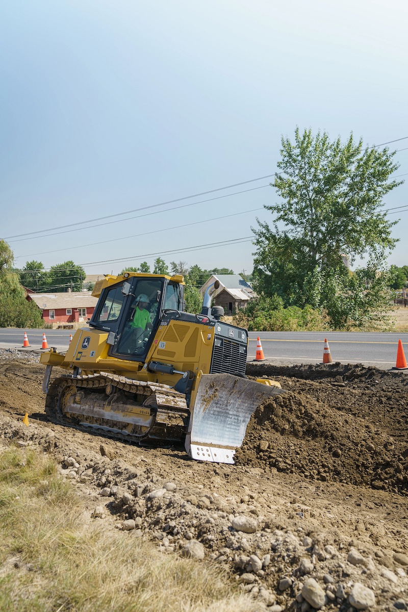 Topcon 3D machine control on construction equipment in the field