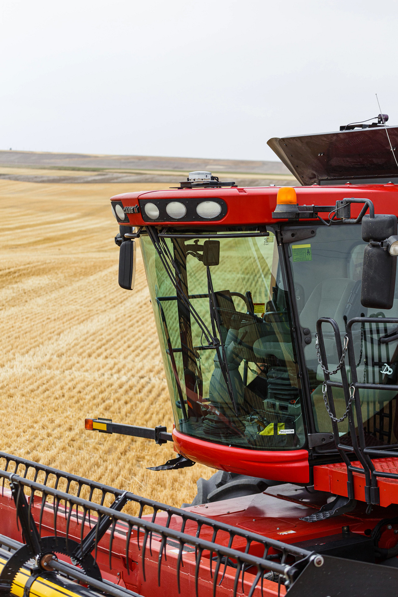 Topcon AGS-2 autosteering system on agricultural equipment