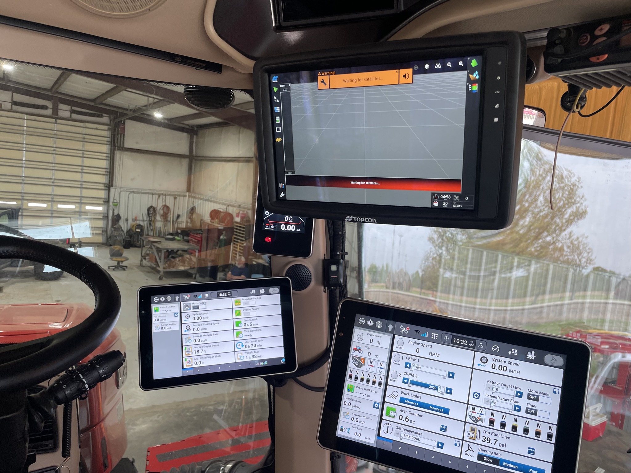 Topcon GPS field install on agricultural equipment in the Mid-South
