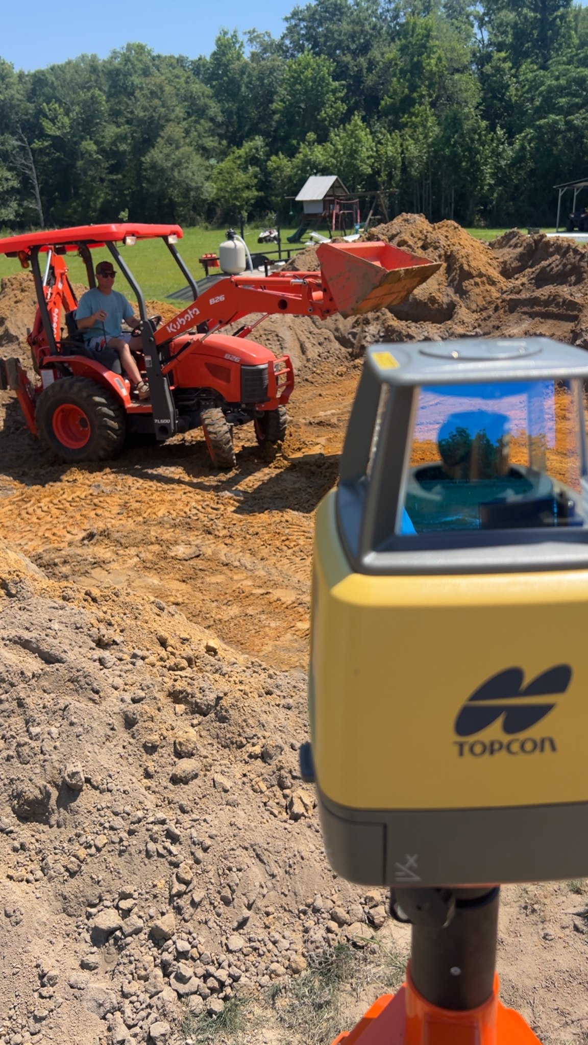 Construction equipment control and GPS hardware at Dirt Pan Depot in Poinsett County